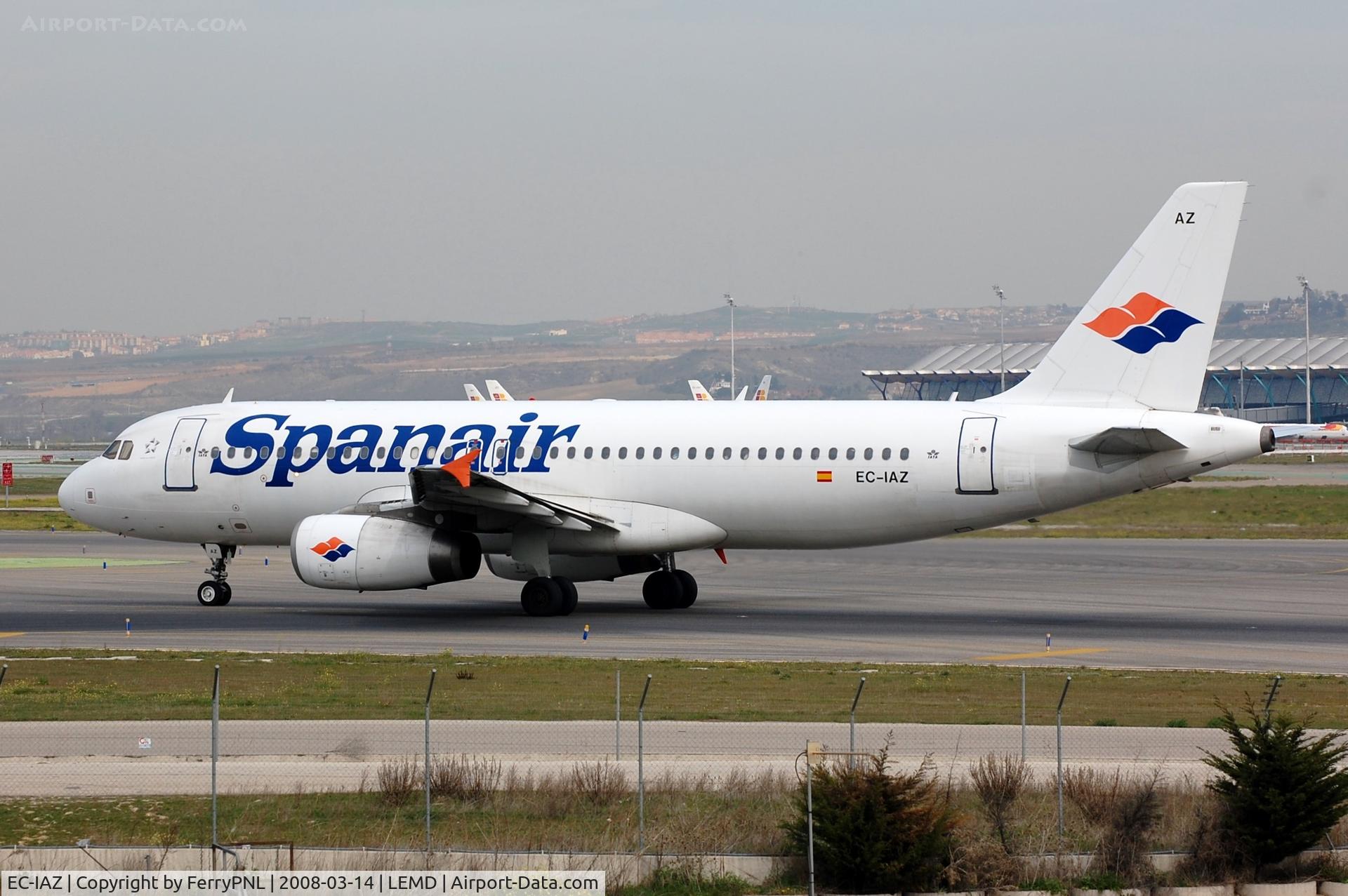 EC-IAZ, 2001 Airbus A320-232 C/N 1631, A320 was broken up in SNN in 20013 after the demise of Spanair.