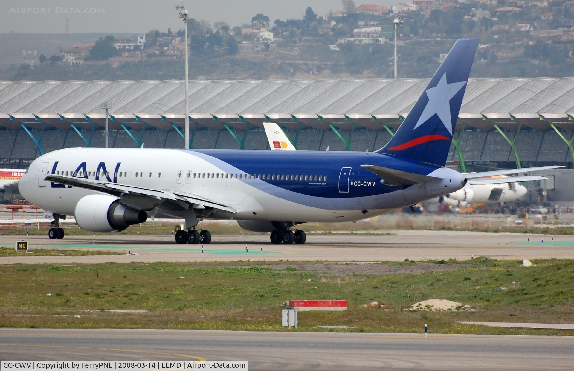 CC-CWV, 2007 Boeing 767-316/ER C/N 35230, LAN B763 arrived in MAD