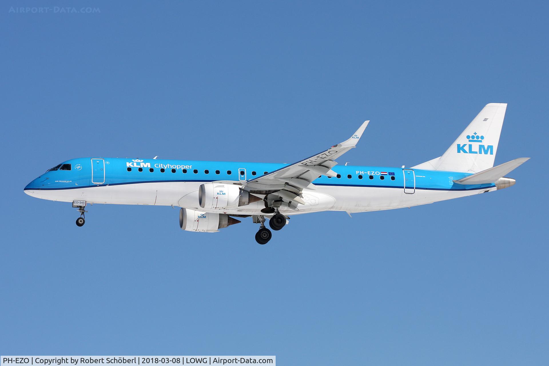 PH-EZO, 2010 Embraer 190LR (ERJ-190-100LR) C/N 19000345, PH-EZO @ LOWG