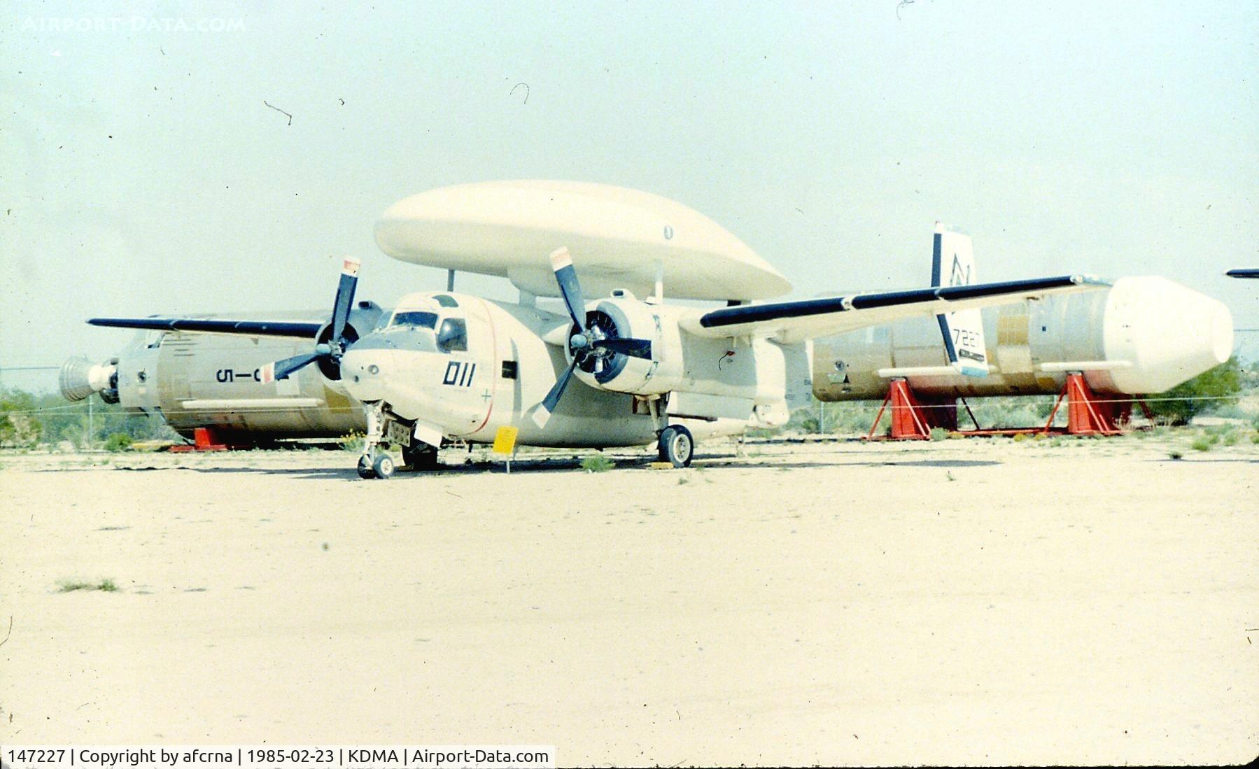 147227, Grumman E-1B Tracer (G-117) C/N 26, PRIOR TO RESTORATION AND NEW PAINT