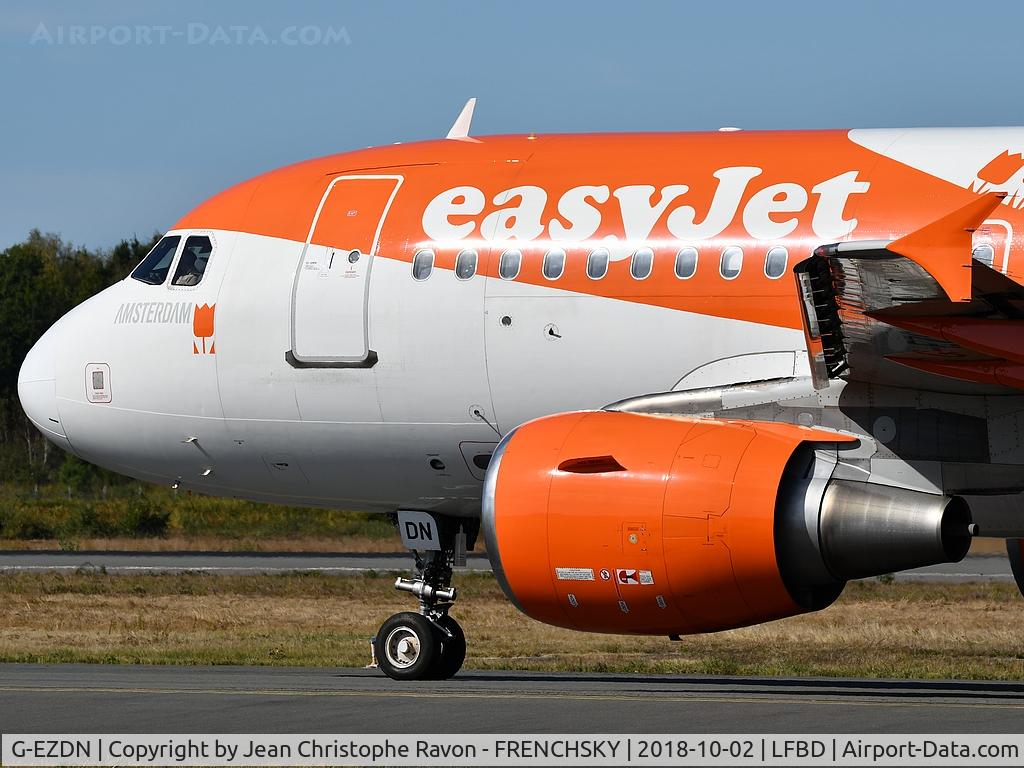 G-EZDN, 2008 Airbus A319-111 C/N 3569, easyJet (Amsterdam Livery) U27638 departure to Lisbon