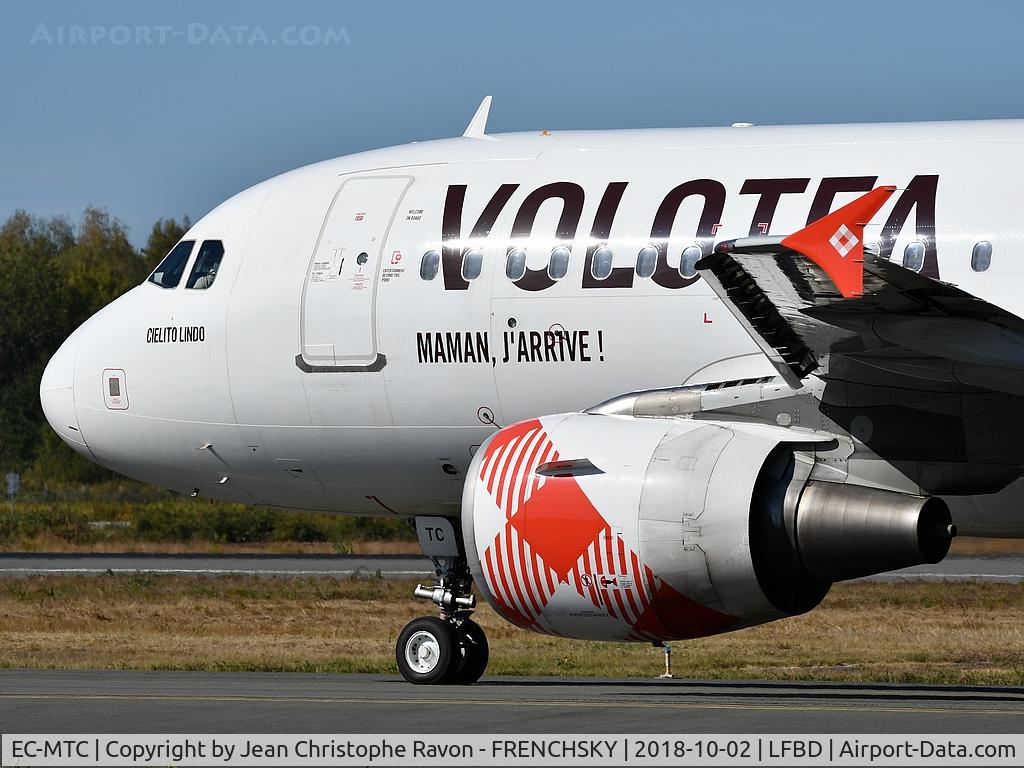 EC-MTC, 2004 Airbus A319-111 C/N 2258, Cielito Lindo V72610 departure to Strasbourg