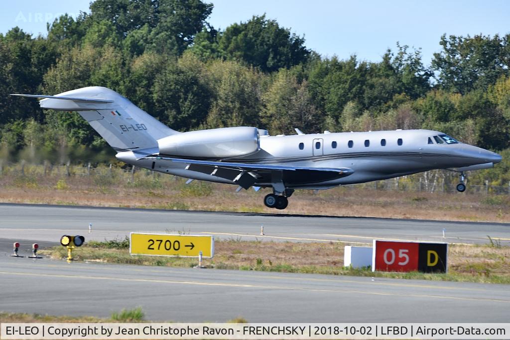 EI-LEO, 2004 Cessna 750 Citation X Citation X C/N 750-0232, GainJet Ireland landing runway 05