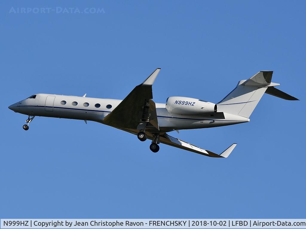 N999HZ, 2012 Gulfstream Aerospace GV-SP (G550) C/N 5383, WFBN Trustee landing runway 05