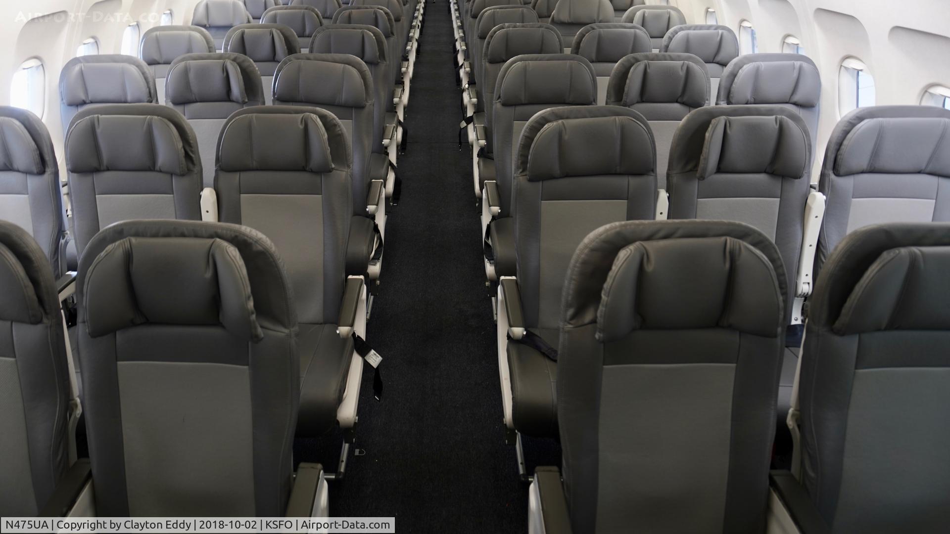 N475UA, 2001 Airbus A320-232 C/N 1495, SFO 2018.