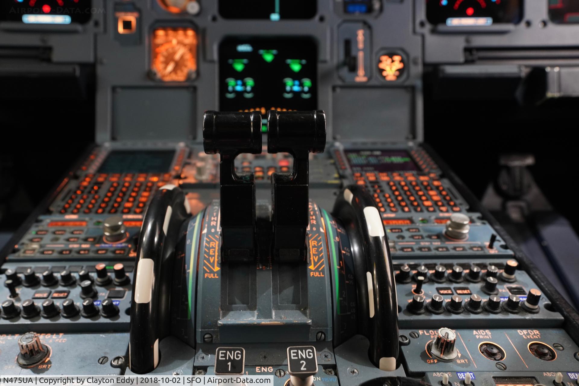 N475UA, 2001 Airbus A320-232 C/N 1495, SFO 2018.