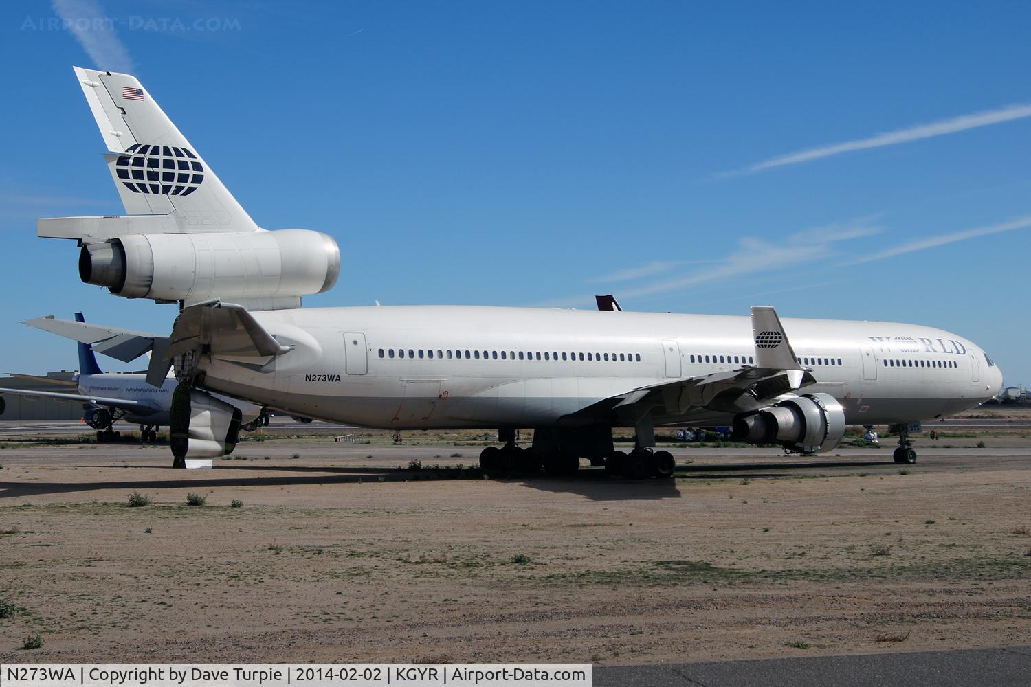 N273WA, 1993 McDonnell Douglas MD-11 C/N 48519, World Airways.  The last mechanic to check out this plane was a Proctologist.