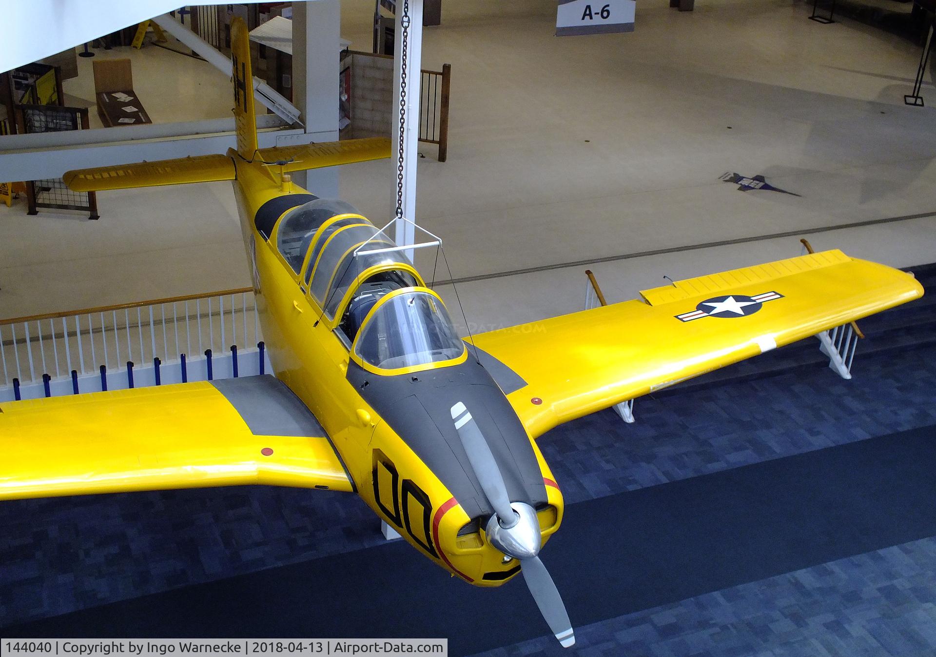 144040, Beech T-34B Mentor C/N BG-347, Beechcraft T-34B Mentor at the NMNA, Pensacola FL