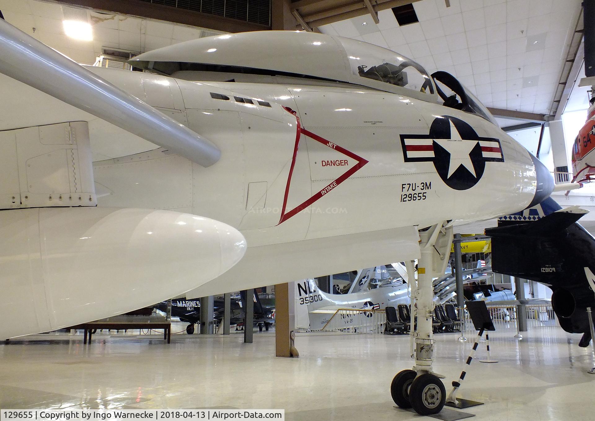 129655, 1954 Vought F7U-3M Cutlass C/N 139, Vought F7U-3M Cutlass at the NMNA, Pensacola FL