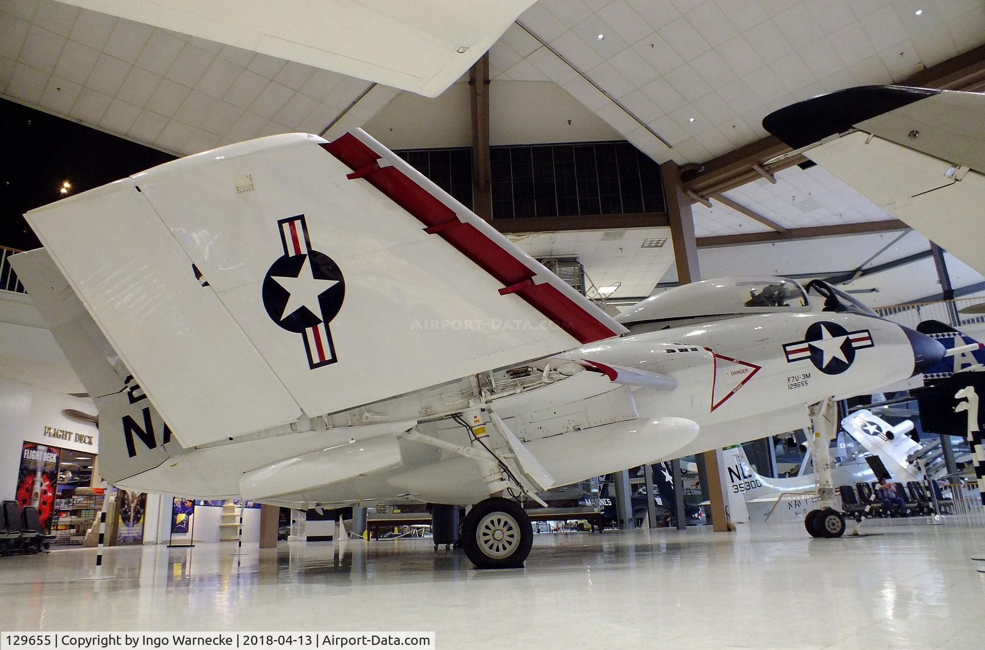 129655, 1954 Vought F7U-3M Cutlass C/N 139, Vought F7U-3M Cutlass at the NMNA, Pensacola FL