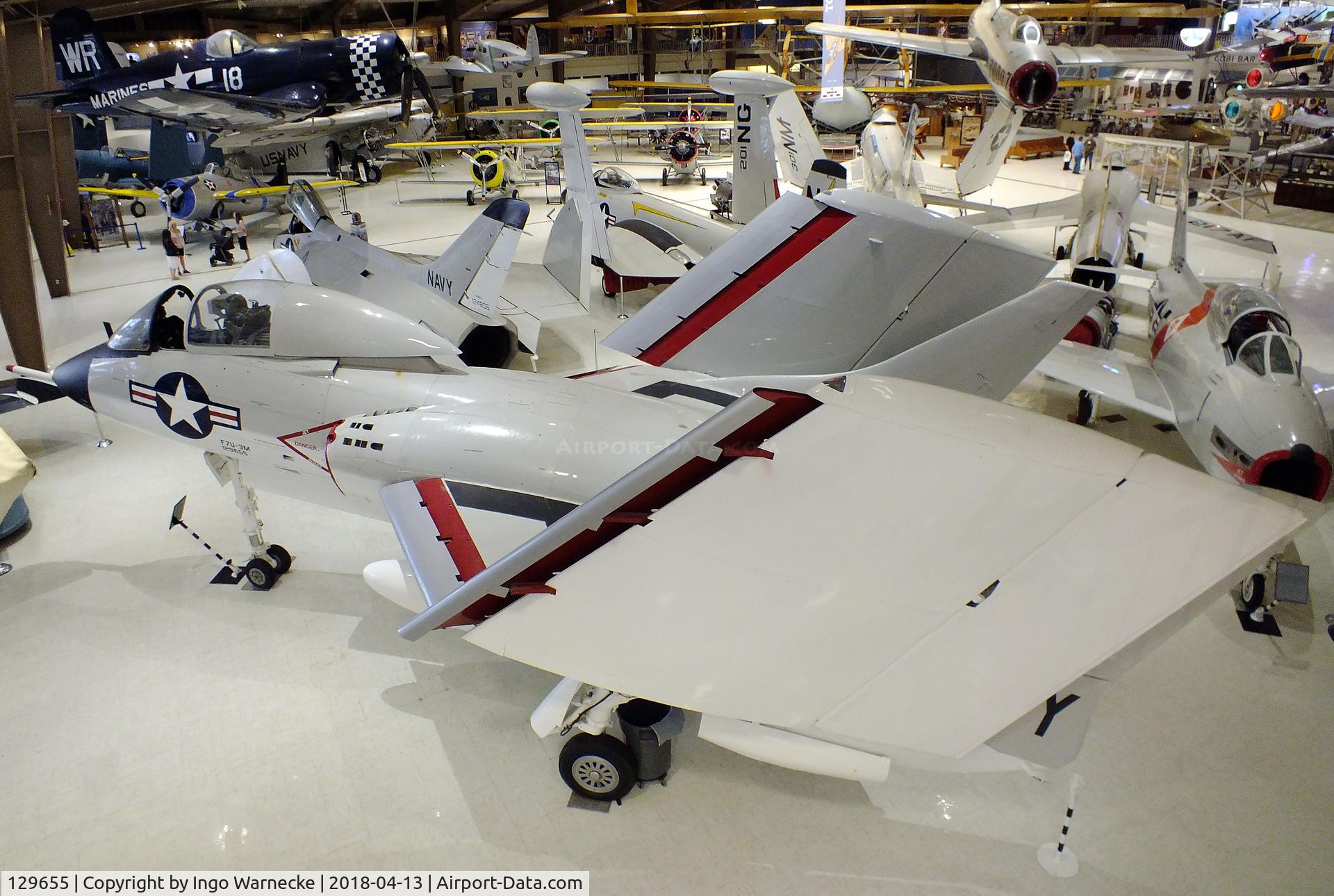 129655, 1954 Vought F7U-3M Cutlass C/N 139, Vought F7U-3M Cutlass at the NMNA, Pensacola FL