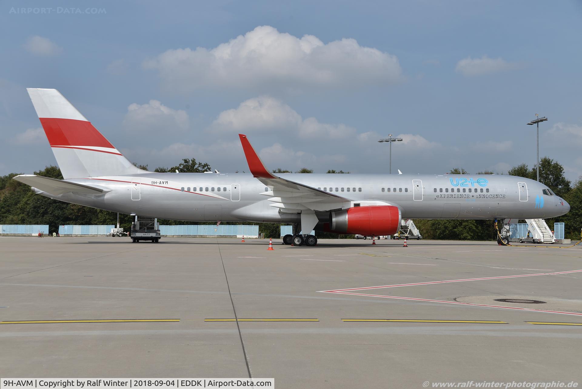 9H-AVM, 1989 Boeing 757-23A C/N 24527, Boeing 757-23A - JetMagic 'U2 eXPERIENCE + iNNOCENCE Tour 2018' - 24527 - 9H-AVM - 04.09.2018 - CGN