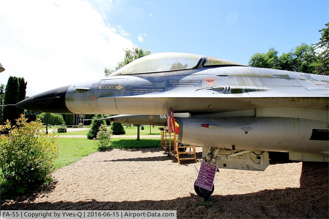 FA-55, 1980 SABCA F-16AM Fighting Falcon C/N 6H-55, SABCA F-16AM Fighting Falcon, Savigny-Les Beaune Museum
