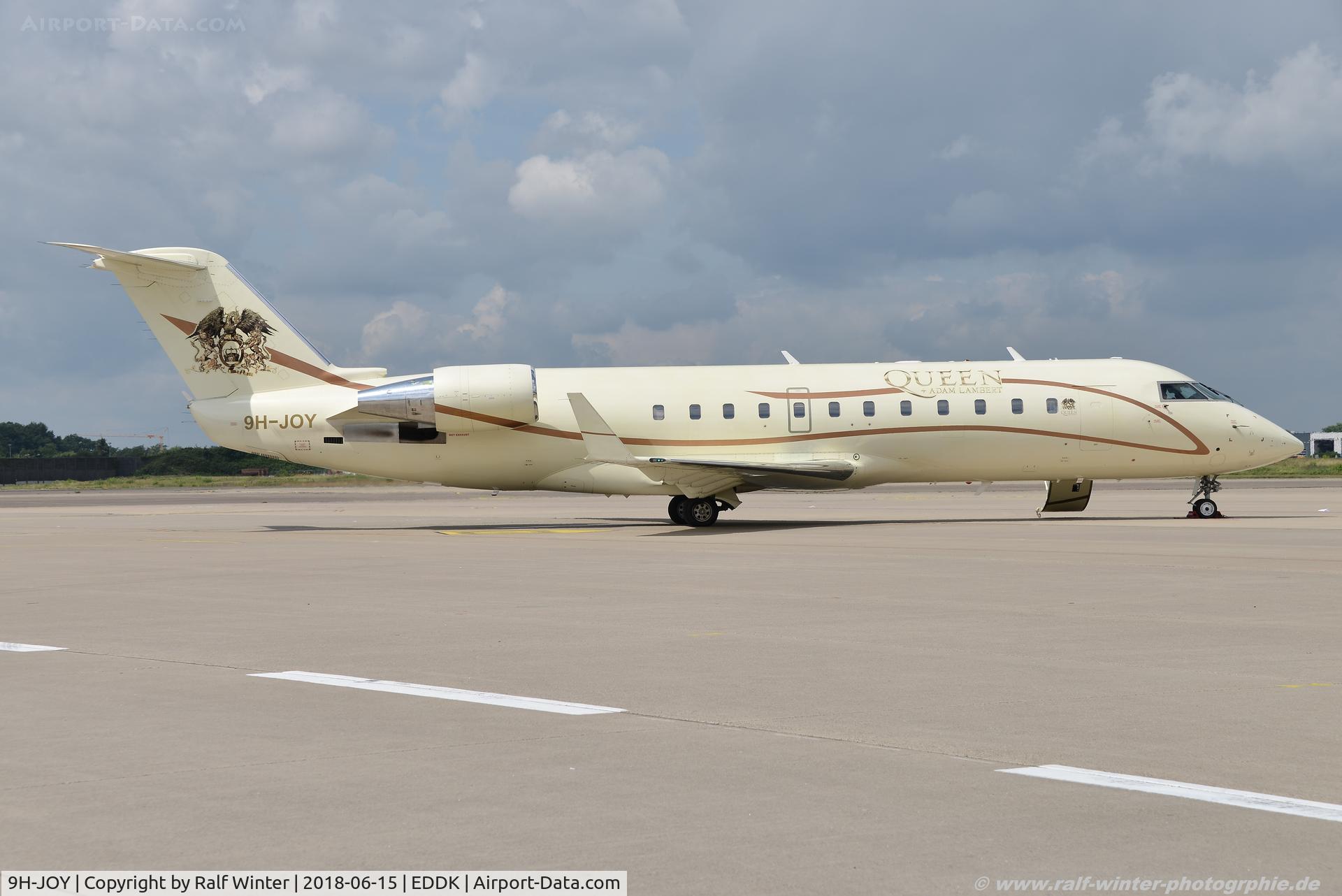 9H-JOY, 2002 Bombardier CRJ-200ER (CL-600-2B19) C/N 7644, Bombardier CL-600-2B19 CRJ-200ER - AXY Air X Charter 'Queen + Adam Lambert Tour 2017-2018' - 7644 - 9H-JOY - 15.06.2018 - CGN