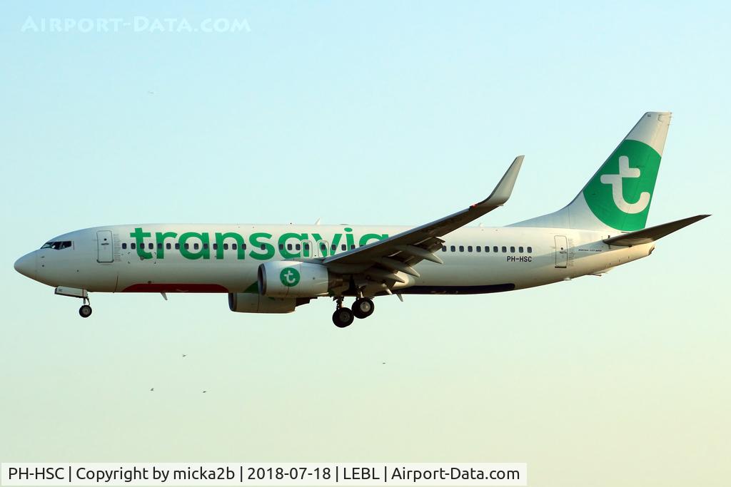 PH-HSC, 2010 Boeing 737-8K2 C/N 34173, Landing