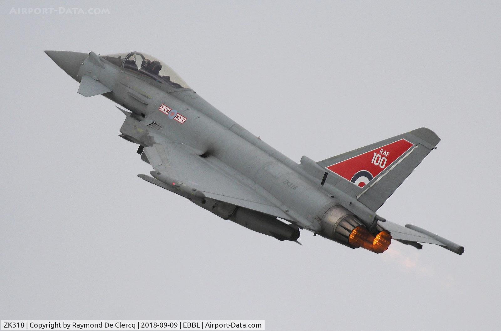 ZK318, Eurofighter Typhoon FGR.4 C/N BS079, BAF days at Kleine Brogel.