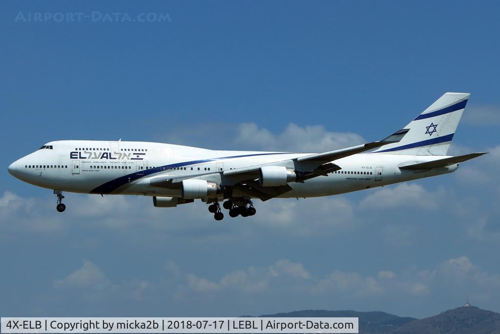 4X-ELB, 1994 Boeing 747-458 C/N 26056, Landing