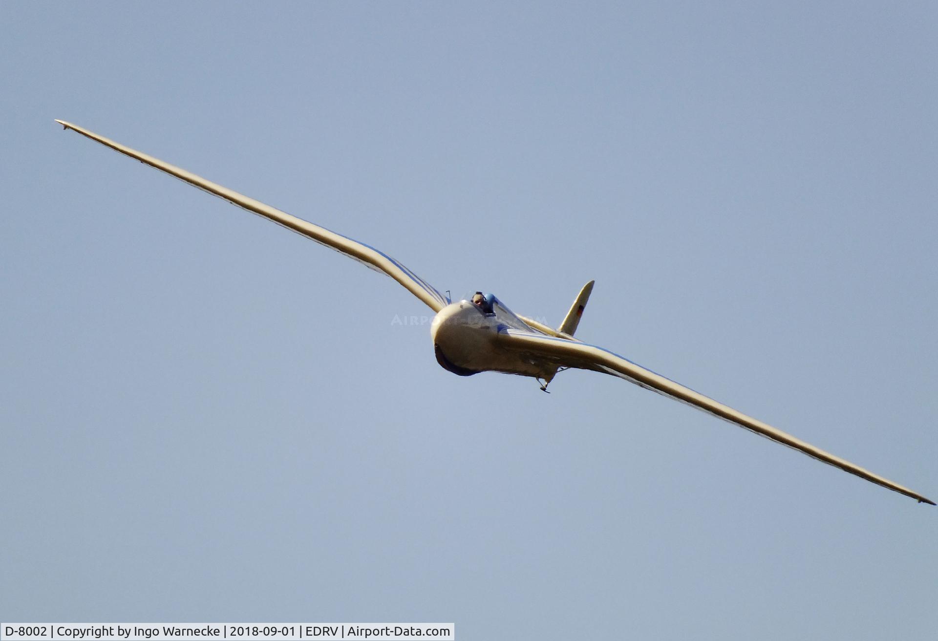 D-8002, 1987 DFS 108-53 Habicht E Replica C/N 001, DFS 108-53 Habicht E replica (built by Oldtimer Segelflugclub Wasserkuppe, OSCW) at the 2018 Flugplatzfest Wershofen