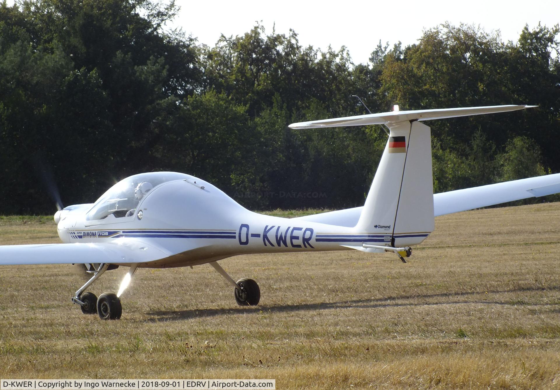 D-KWER, Diamond HK-36TTC Super Dimona C/N 36578, Diamond HK-36TTC 115 Super Dimona at the 2018 Flugplatzfest Wershofen