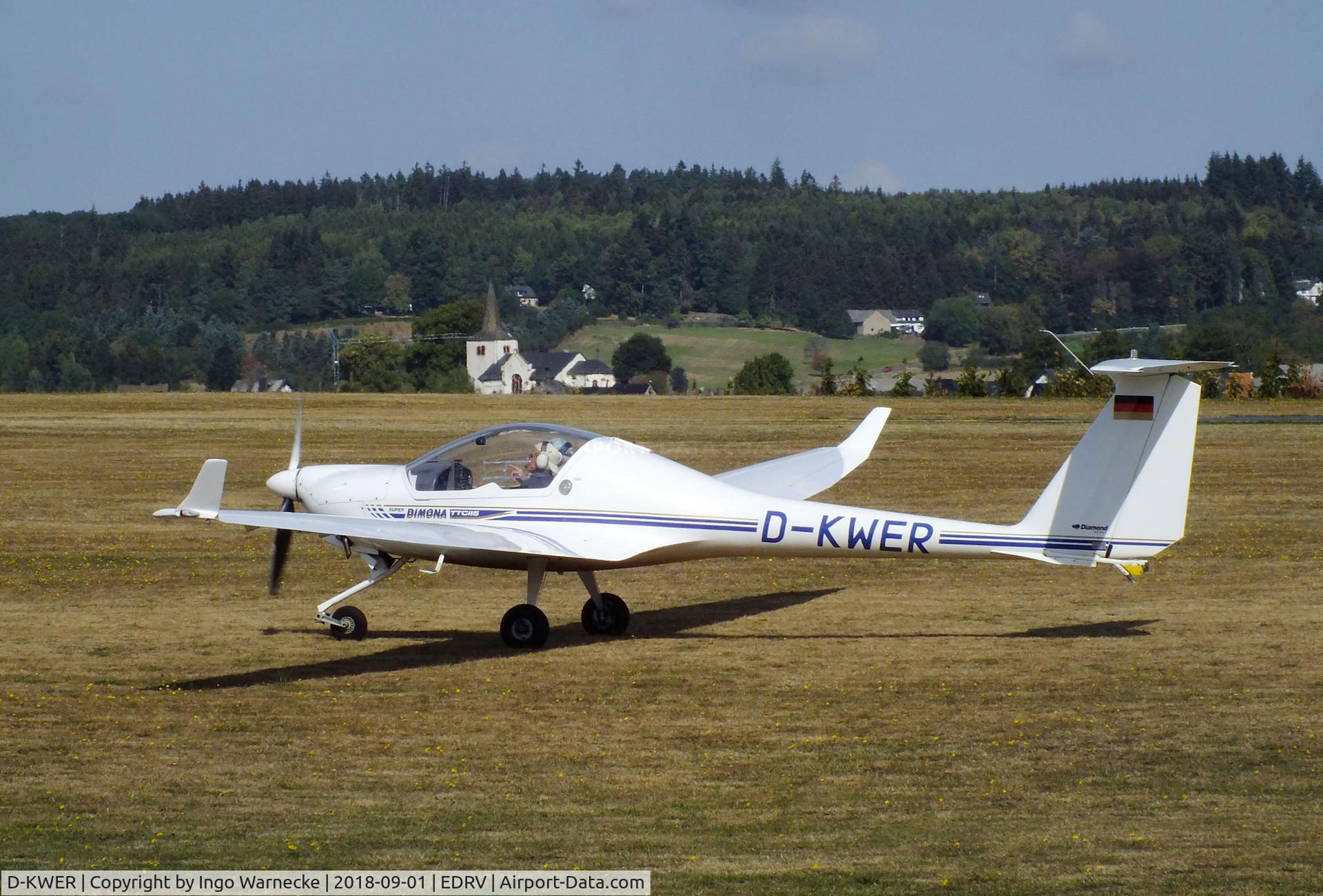 D-KWER, Diamond HK-36TTC Super Dimona C/N 36578, Diamond HK-36TTC 115 Super Dimona at the 2018 Flugplatzfest Wershofen