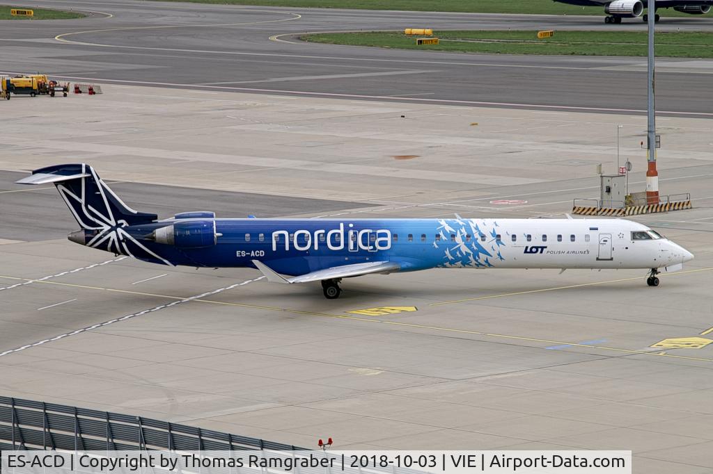 ES-ACD, 2011 Bombardier CRJ-900LR (CL-600-2D24) C/N 15276, Nordica (LOT Polish Airlines) Canadair Regionaljet 900