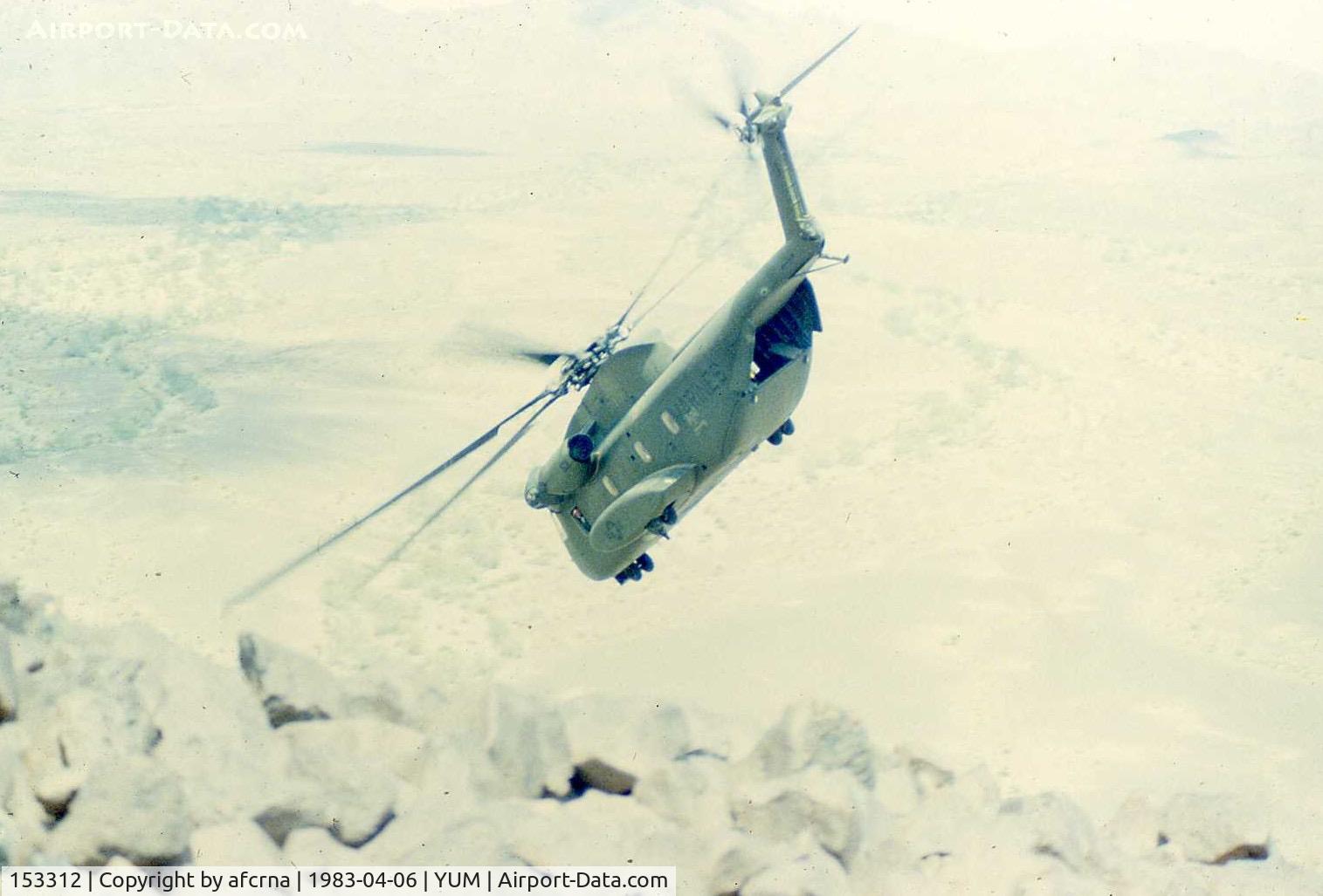 153312, Sikorsky CH-53A Sea Stallion C/N 65-083, In the Chocolate Mountains