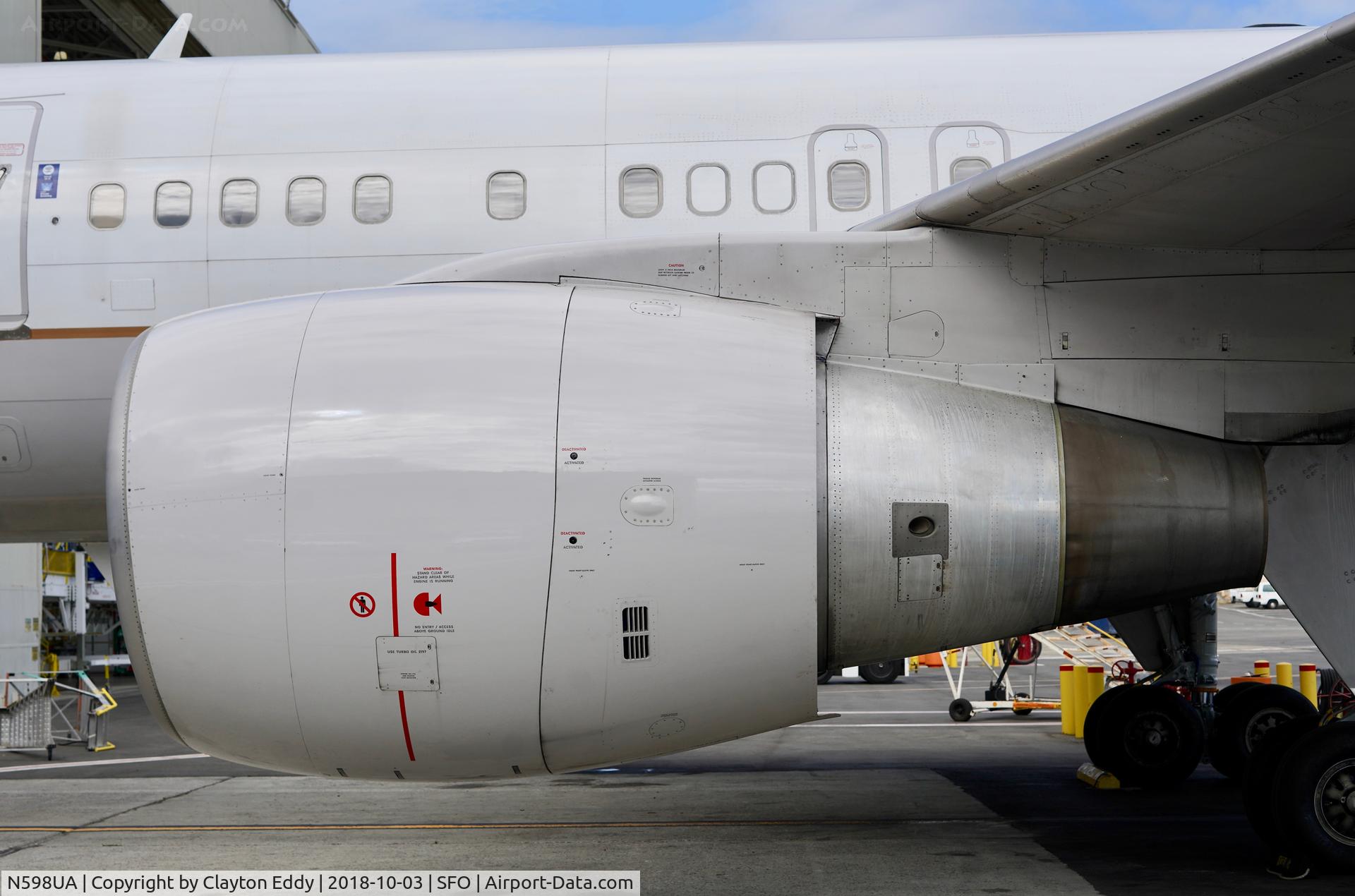 N598UA, 1999 Boeing 757-222 C/N 28751, SFO 2018.