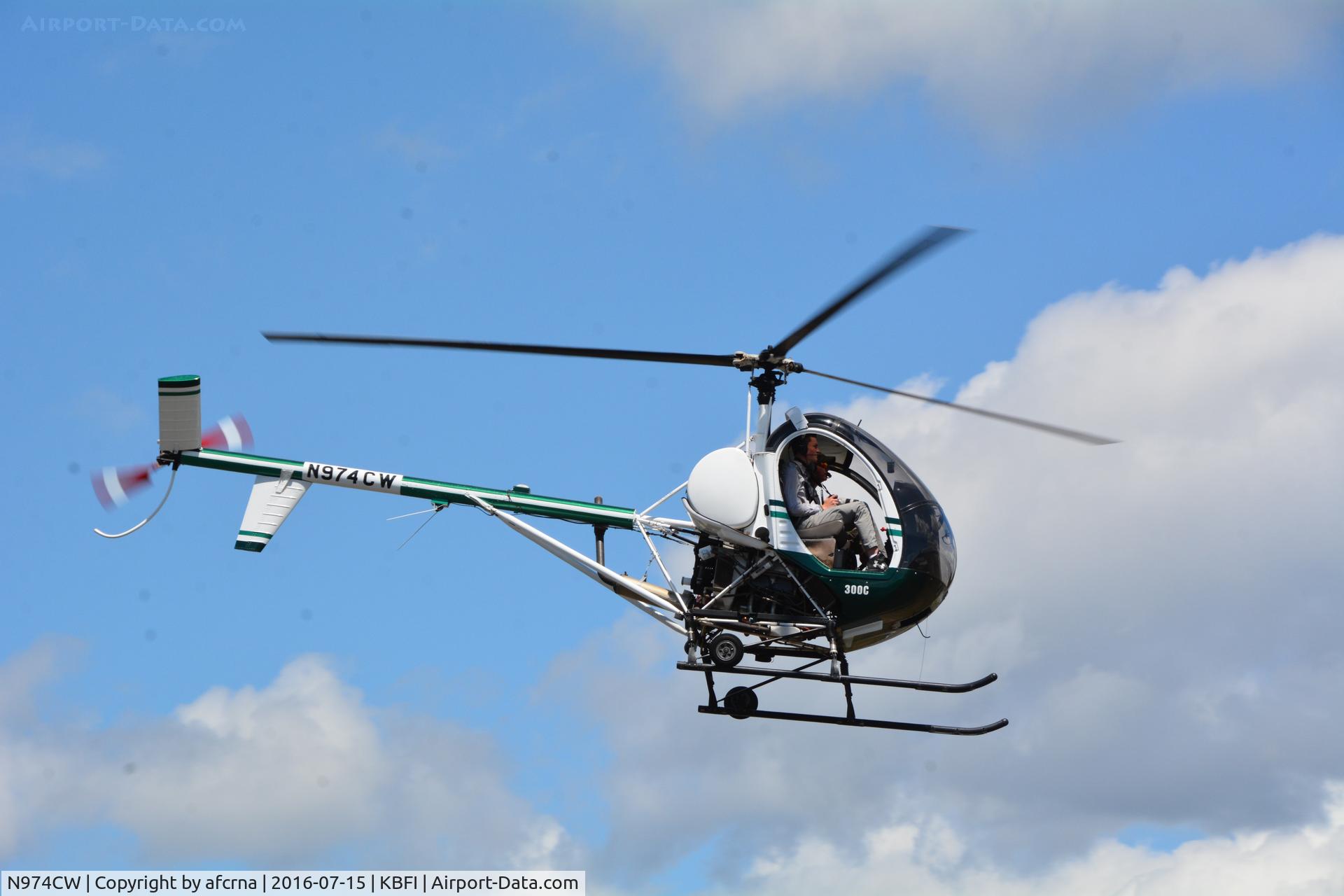 N974CW, 2002 Schweizer 269C C/N S1828, BOEING FIELD
