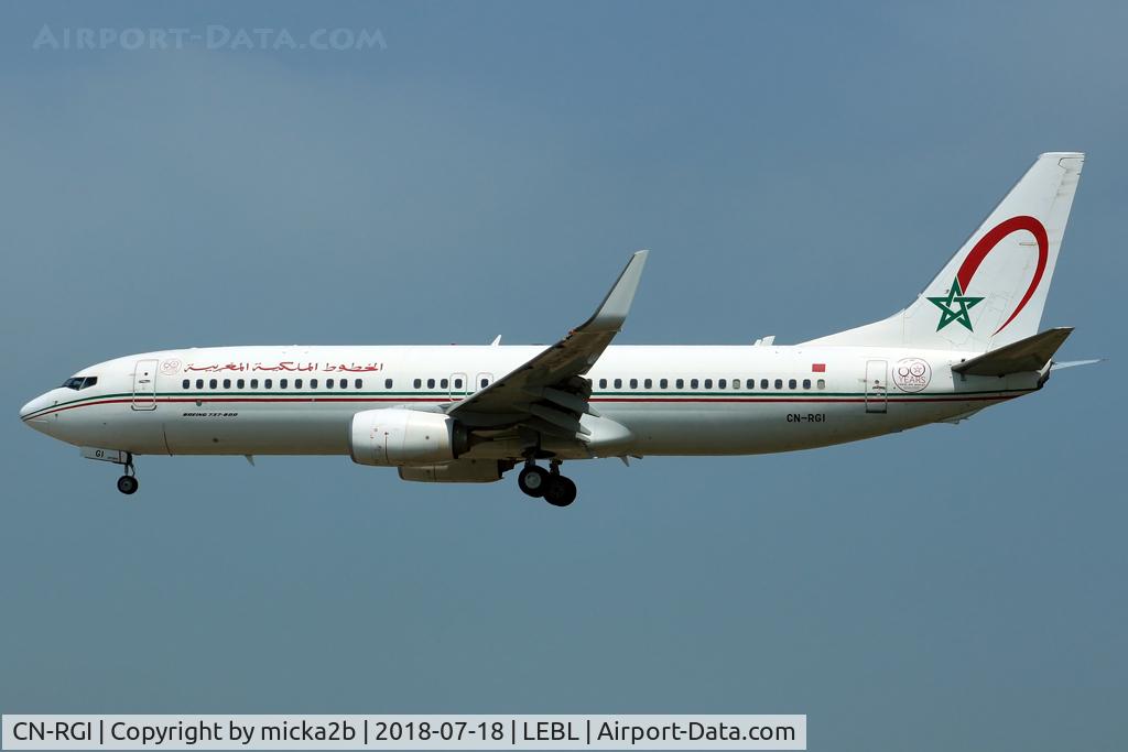 CN-RGI, 2011 Boeing 737-86N C/N 36831, Landing
