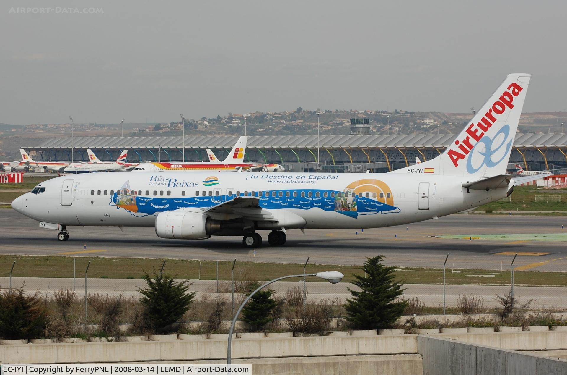 EC-IYI, 2000 Boeing 737-883 C/N 30194, AEA B738, now with Blue Air.