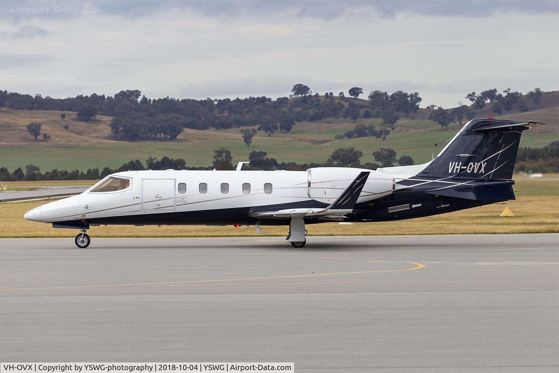 VH-OVX, 1993 Learjet 31 C/N 033C, Shortstop Jet Charter (VH-OVX) Learjet 31A at Wagga Wagga Airport
