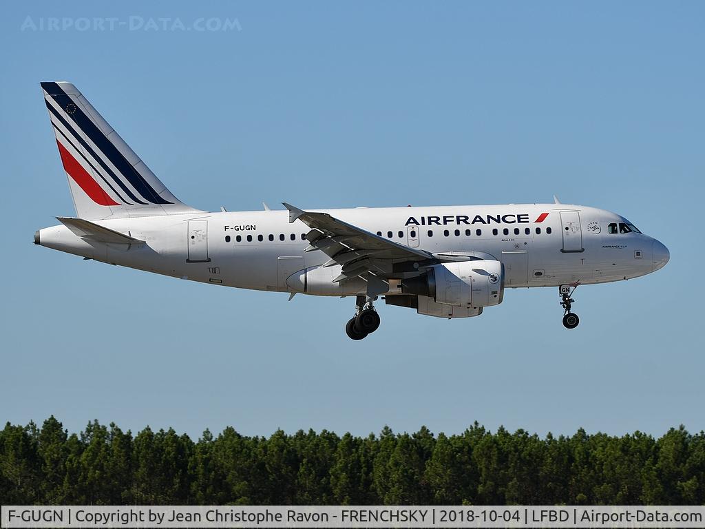 F-GUGN, 2006 Airbus A318-111 C/N 2918, AF6262 landing runway 05 from Paris Orly