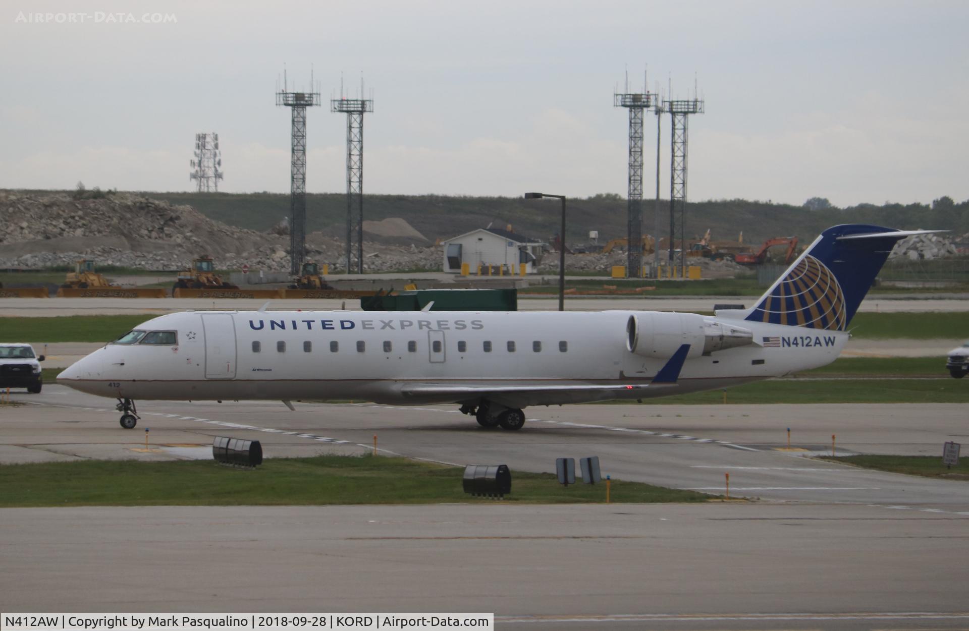 N412AW, 2001 Bombardier CRJ-200LR (CL-600-2B19) C/N 7582, CL-600-2B19
