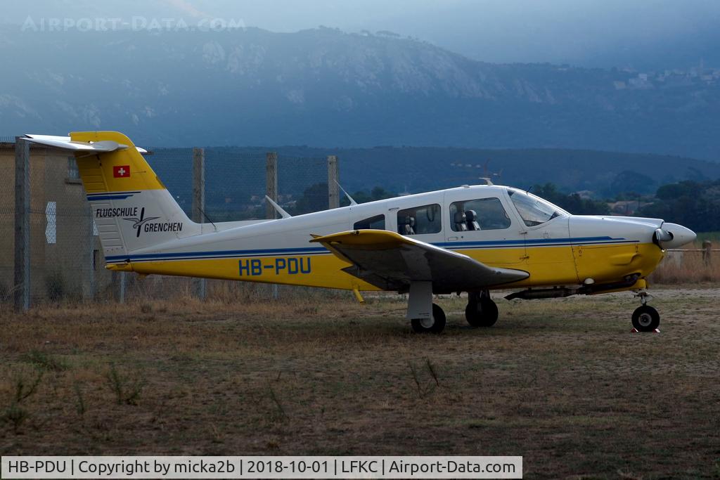 HB-PDU, 1979 Piper PA-28RT-201 Arrow IV C/N 28R-7918201, Parked