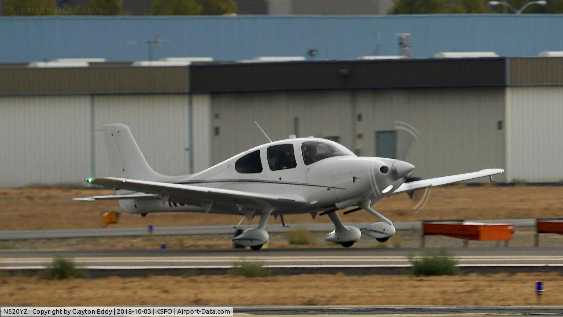 N520YZ, 2015 Cirrus SR20 C/N 2279, SFO 2018.