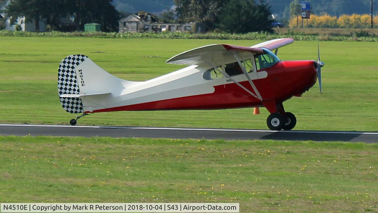 N4510E, 1948 Aeronca 11CC Super Chief C/N 11CC-235, N4510E dual instruction at Harvey Field, Snohomish
