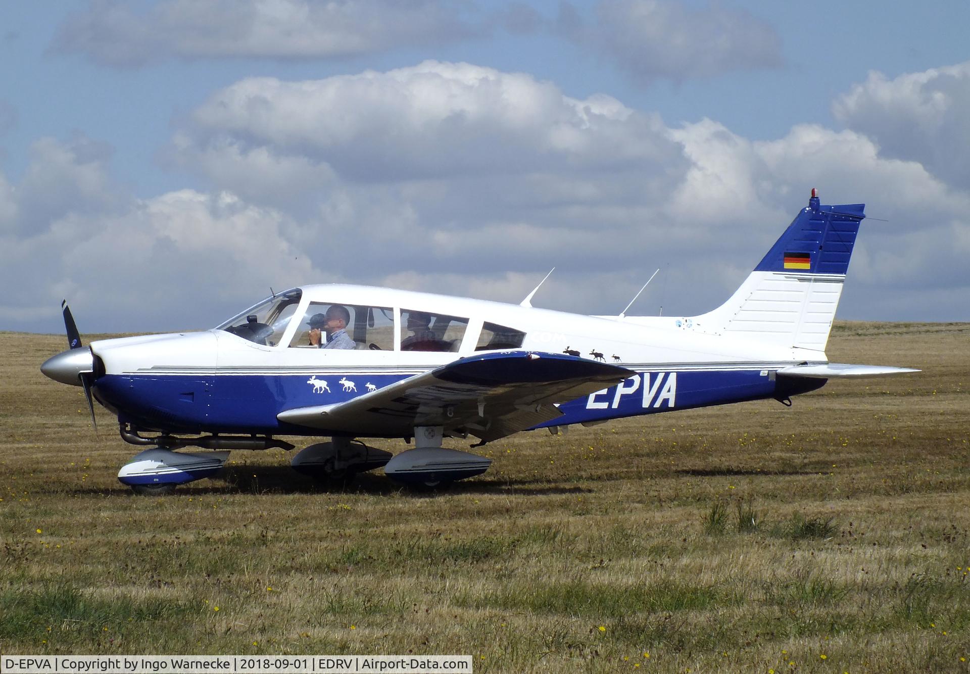 D-EPVA, 1973 Piper PA-28-180 Cherokee C/N 28-7305352, Piper PA-28-180 Cherokee Challenger at the 2018 Flugplatzfest Wershofen