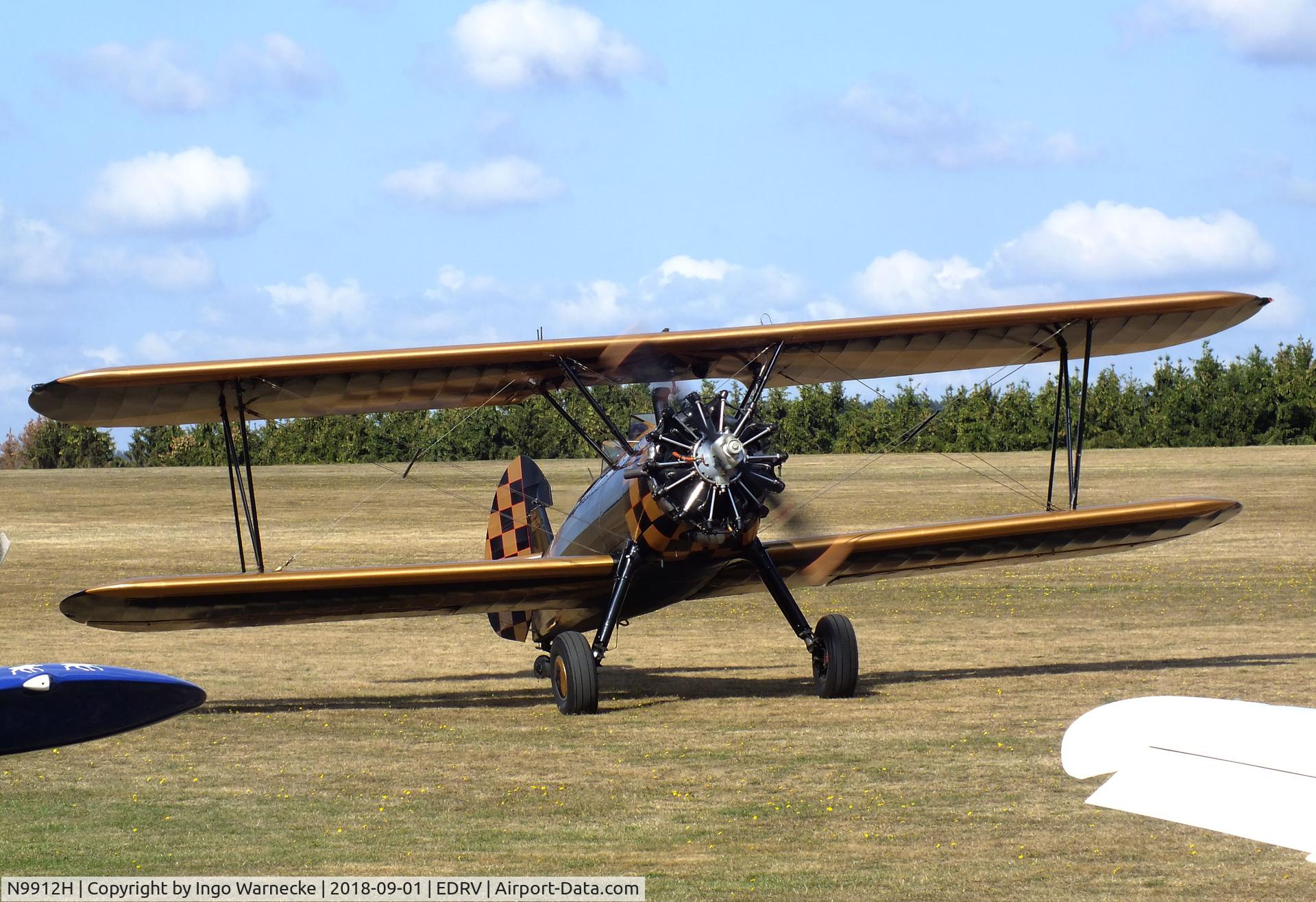 N9912H, 1943 Boeing N2S-3 Kaydet (B75N1) C/N 75-7213, Boeing B75N1 (Stearman) at the 2018 Flugplatzfest Wershofen