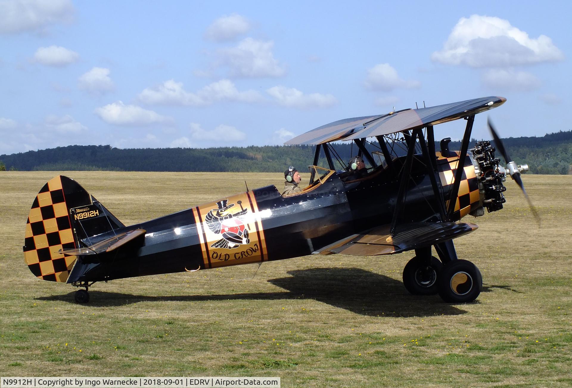 N9912H, 1943 Boeing N2S-3 Kaydet (B75N1) C/N 75-7213, Boeing B75N1 (Stearman) at the 2018 Flugplatzfest Wershofen