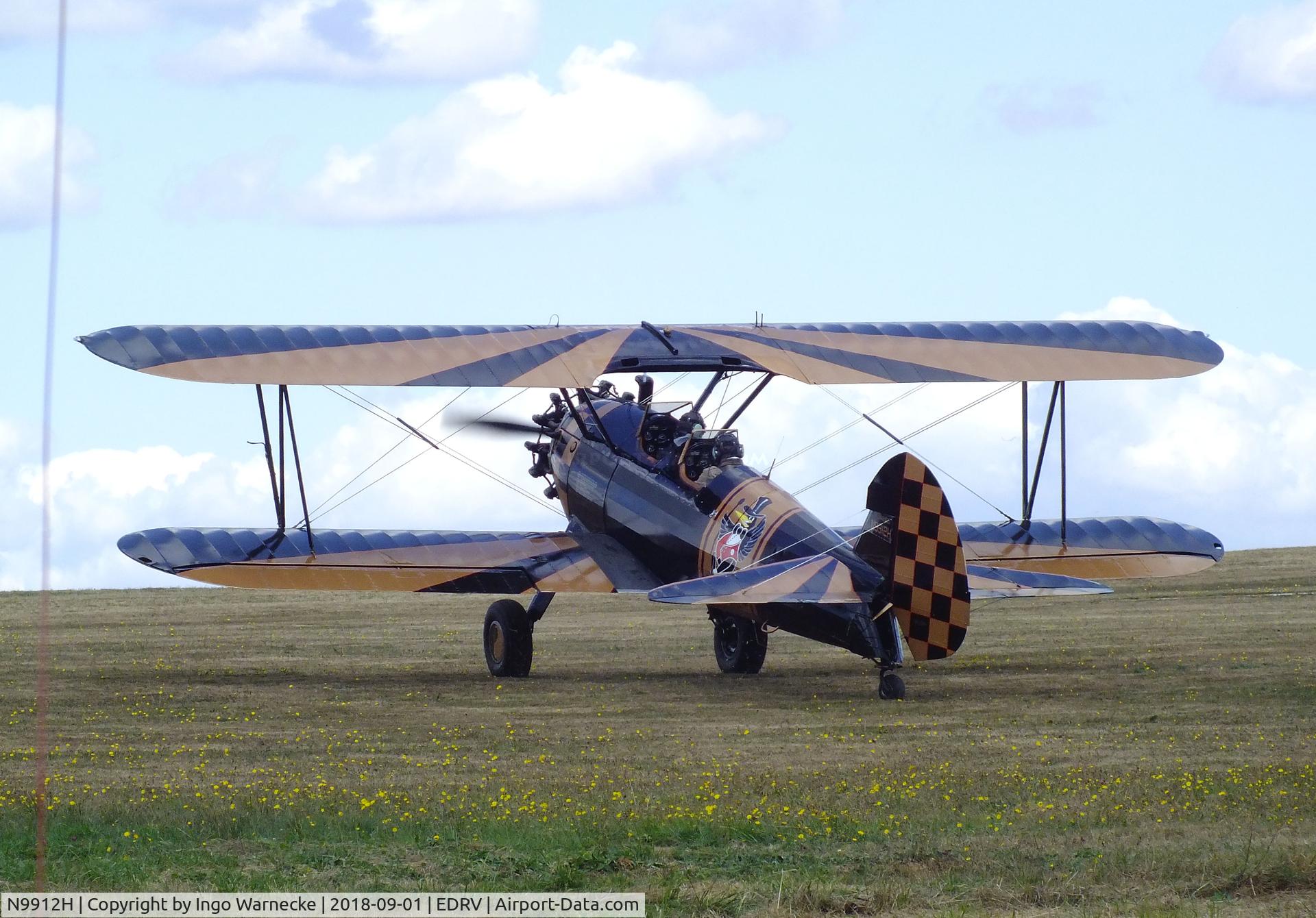 N9912H, 1943 Boeing N2S-3 Kaydet (B75N1) C/N 75-7213, Boeing B75N1 (Stearman) at the 2018 Flugplatzfest Wershofen