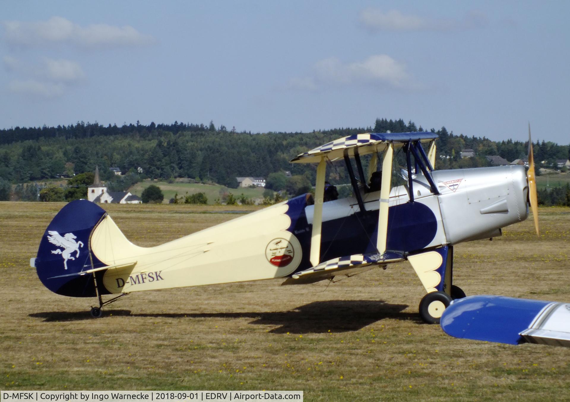 D-MFSK, 1990 Platzer Kiebitz C/N unknown_d-mfsk, Platzer Kiebitz B at the 2018 Flugplatzfest Wershofen