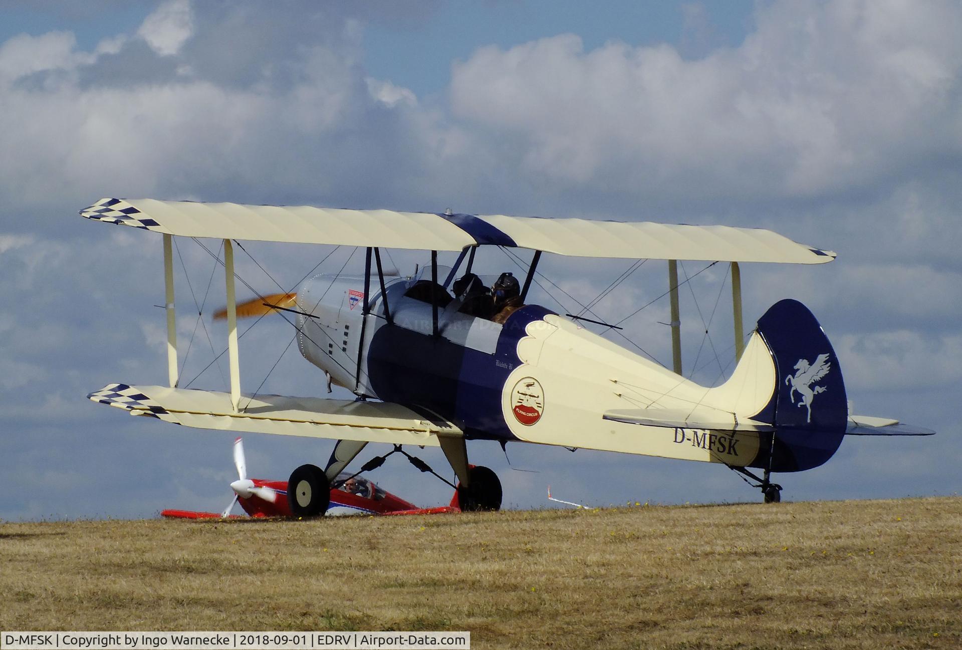 D-MFSK, 1990 Platzer Kiebitz C/N unknown_d-mfsk, Platzer Kiebitz B at the 2018 Flugplatzfest Wershofen