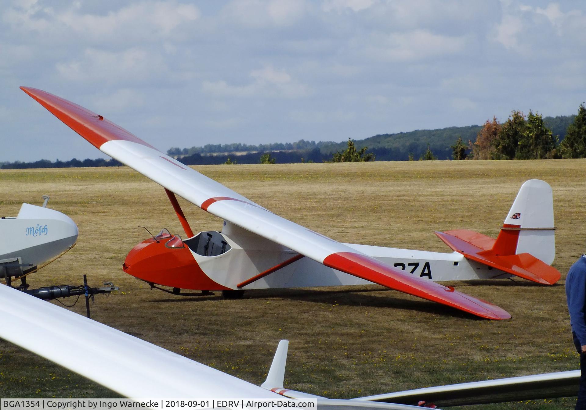 BGA1354, 1959 Slingsby T-21B Sedbergh TX.1 C/N 1162, Slingsby T-21B Sedbergh at the 2018 Flugplatzfest Wershofen