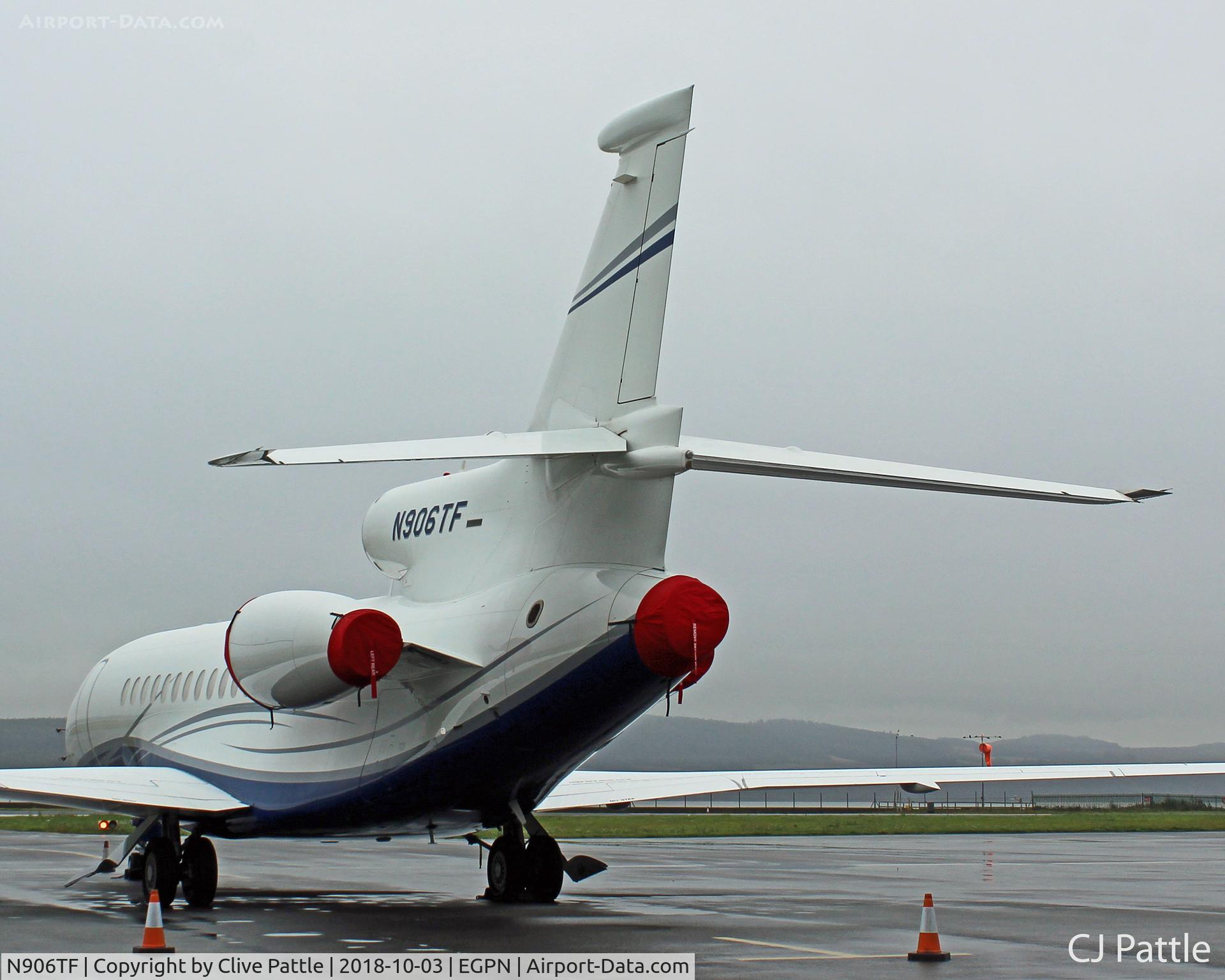 N906TF, 1998 Bombardier Challenger 604 (CL-600-2B16) C/N 5366, Parked up at Dundee for the annual Dunhill Links Golf Championships at nearby St Andrews.