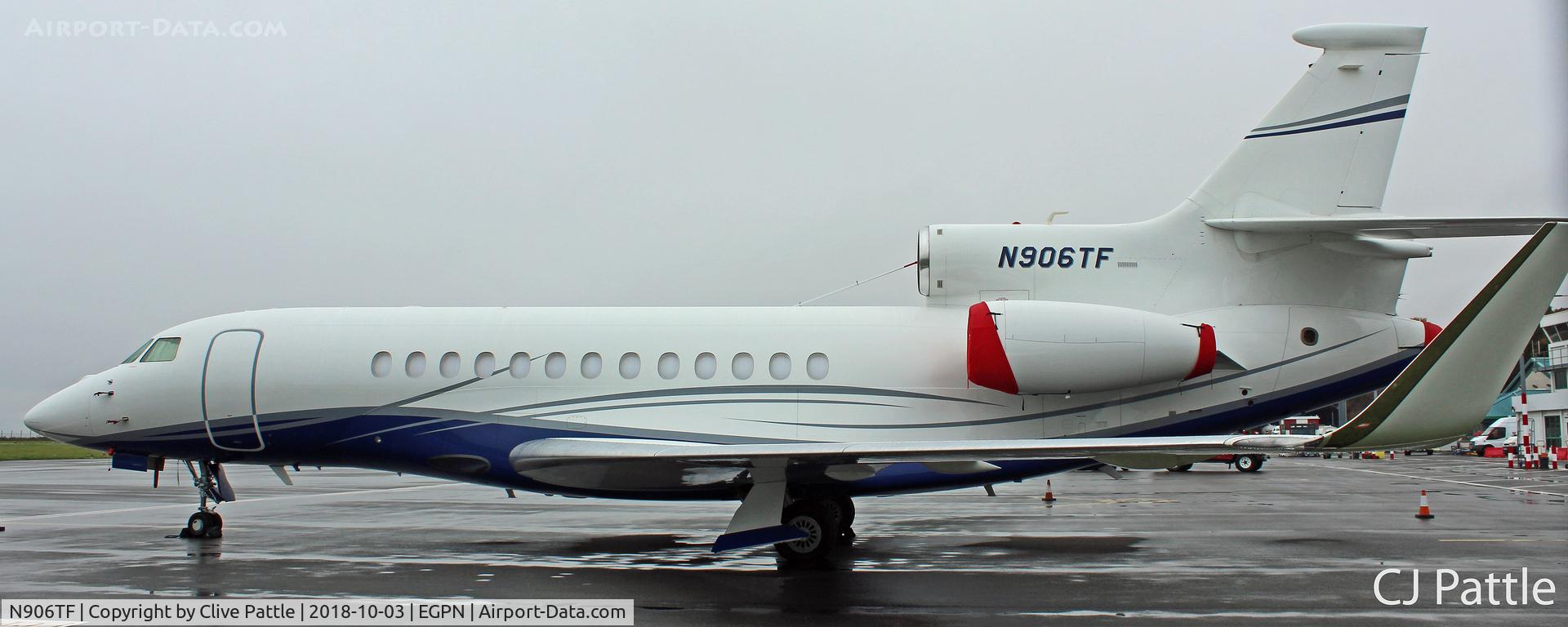 N906TF, 1998 Bombardier Challenger 604 (CL-600-2B16) C/N 5366, Parked up at Dundee for the annual Dunhill Links Golf Championships at nearby St Andrews.
