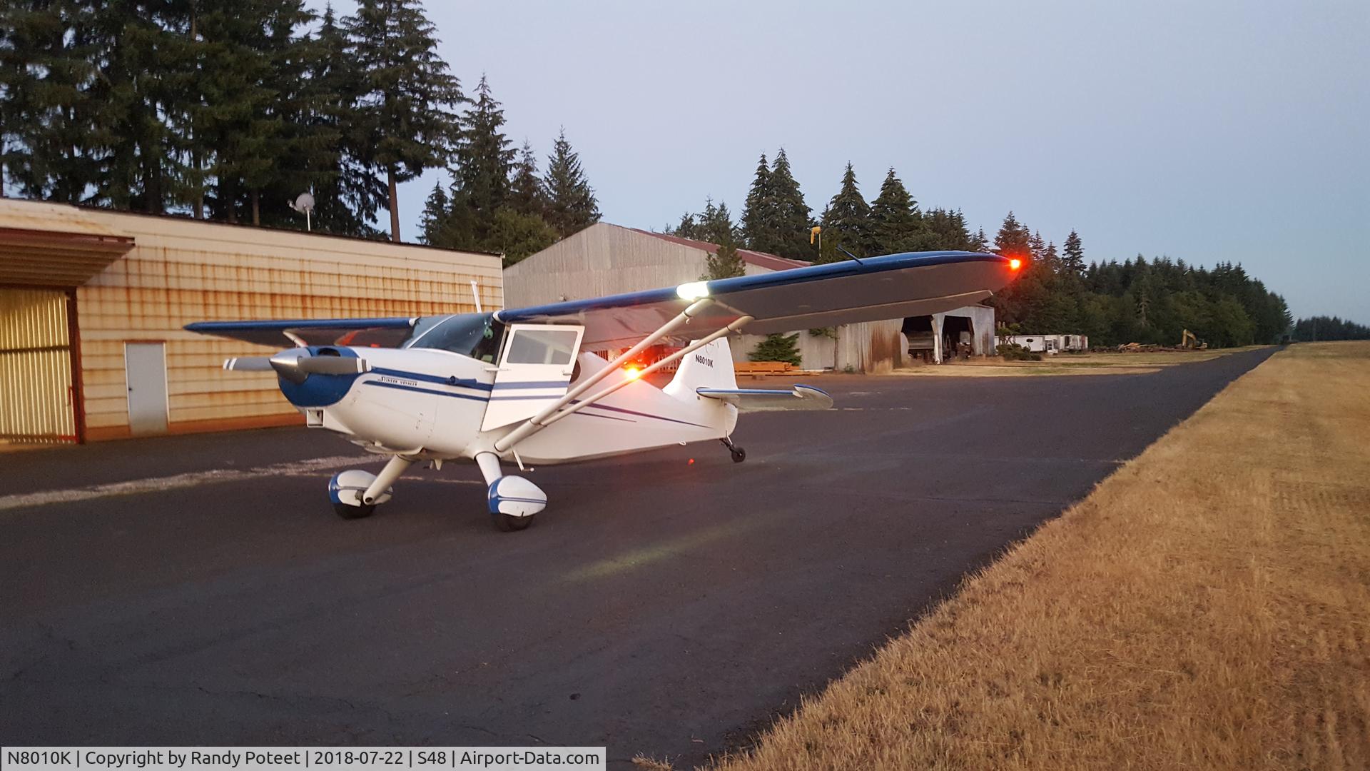 N8010K, 1947 Stinson 108-2 Voyager C/N 108-3010, Sandy,Oregon
