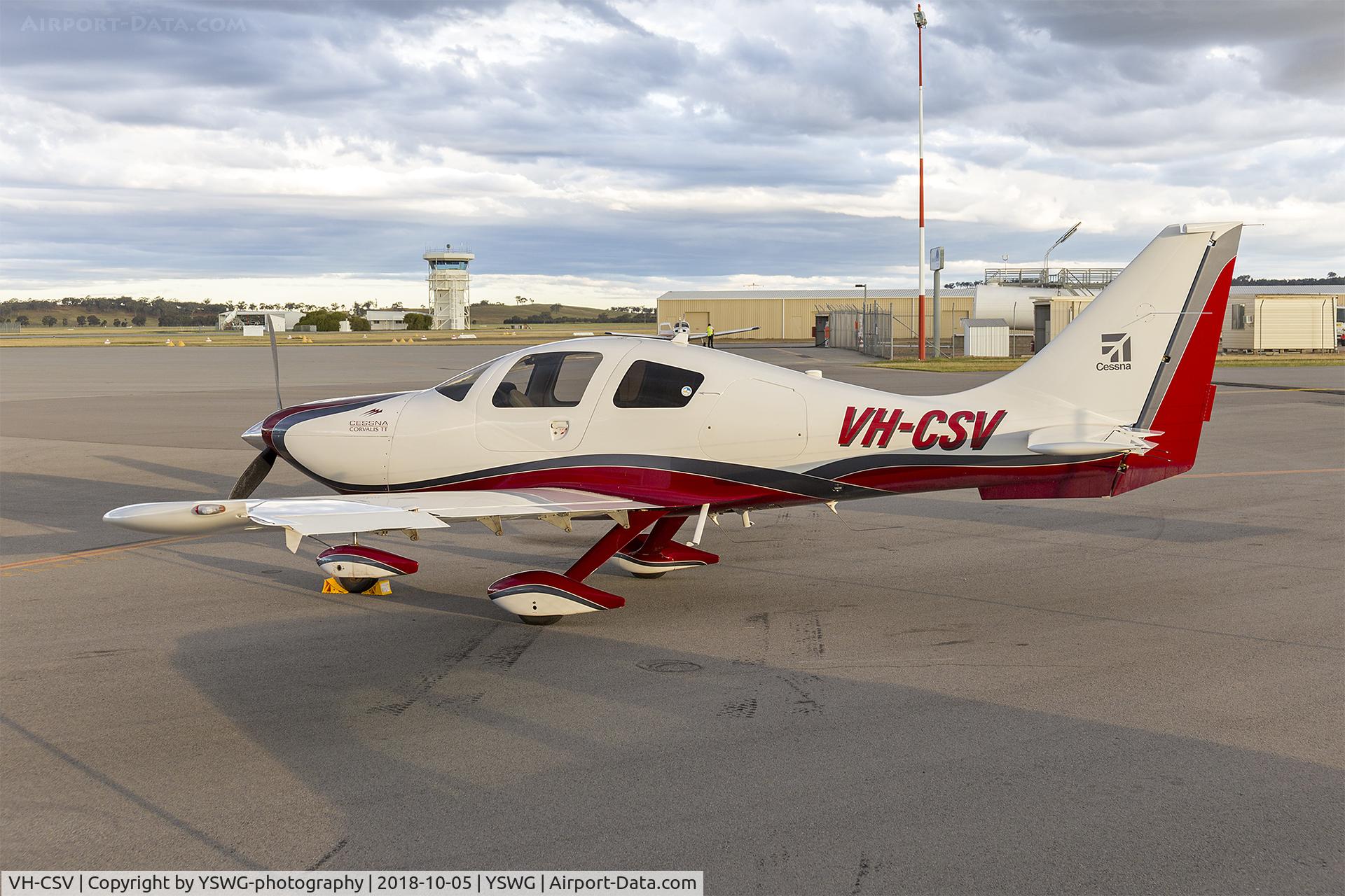 VH-CSV, 2009 Cessna 400 Corvalis TT C/N 411002, Cessna 400 Corvalis TT (VH-CSV) at Wagga Wagga Airport