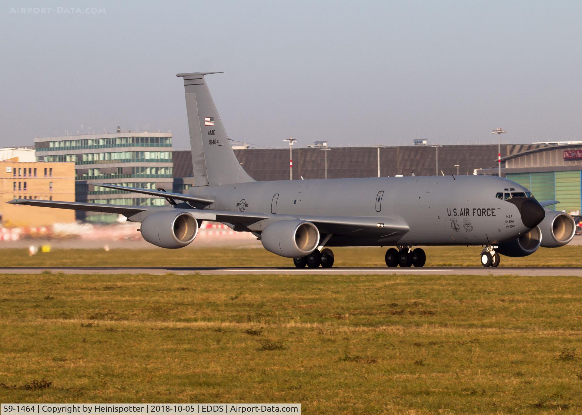 59-1464, 1959 Boeing KC-135T Stratotanker C/N 17952, 59-1464 (RCH176) at Stuttgart Airport.