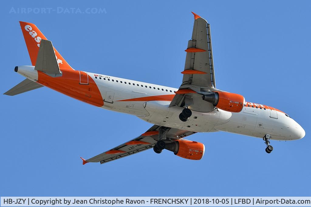HB-JZY, 2010 Airbus A320-214 C/N 4196, U213173 from Geneva landing runway 23