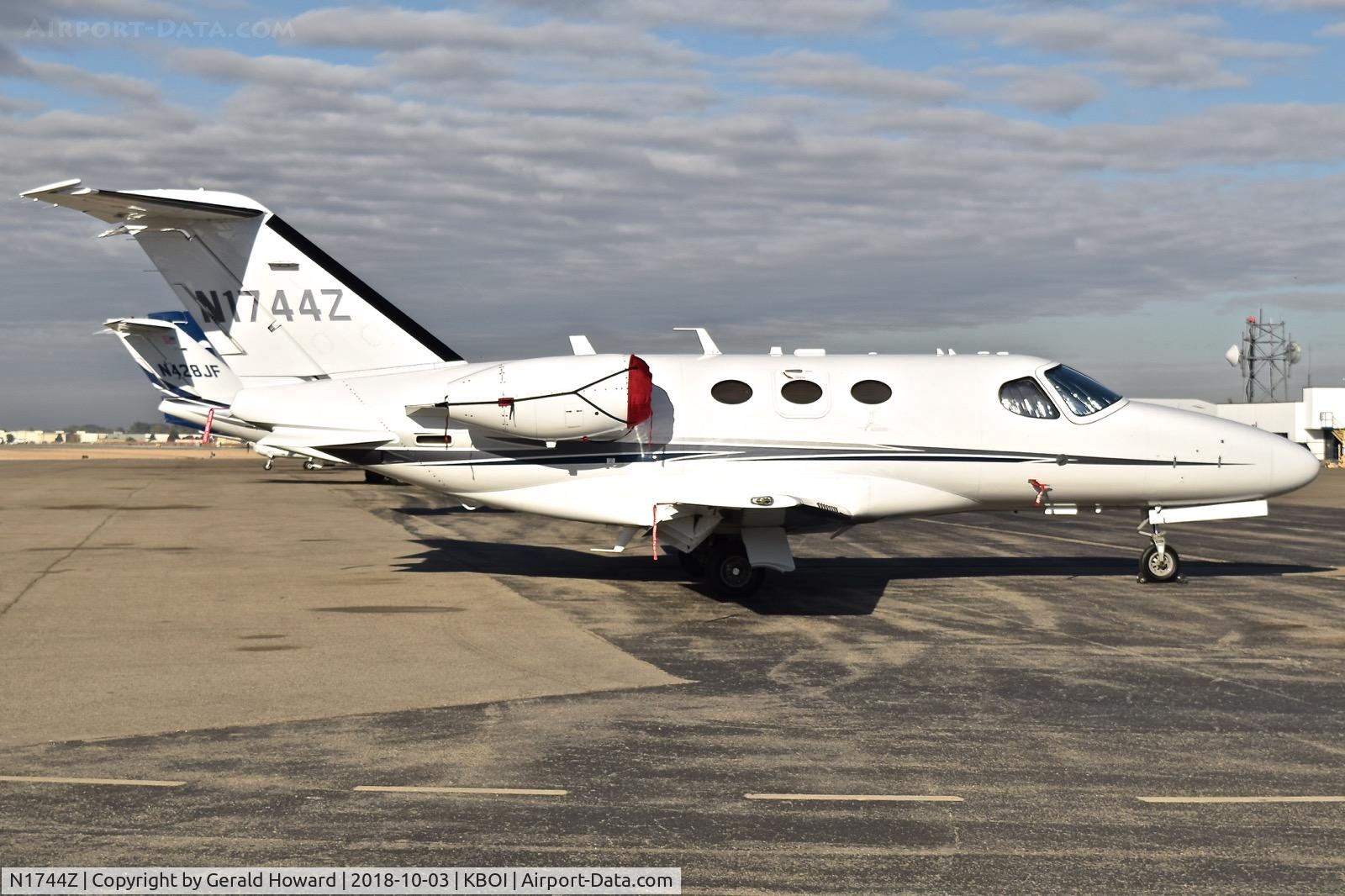 N1744Z, 2011 Cessna 510 Citation Mustang Citation Mustang C/N 510-0345, Parked on north GA ramp.